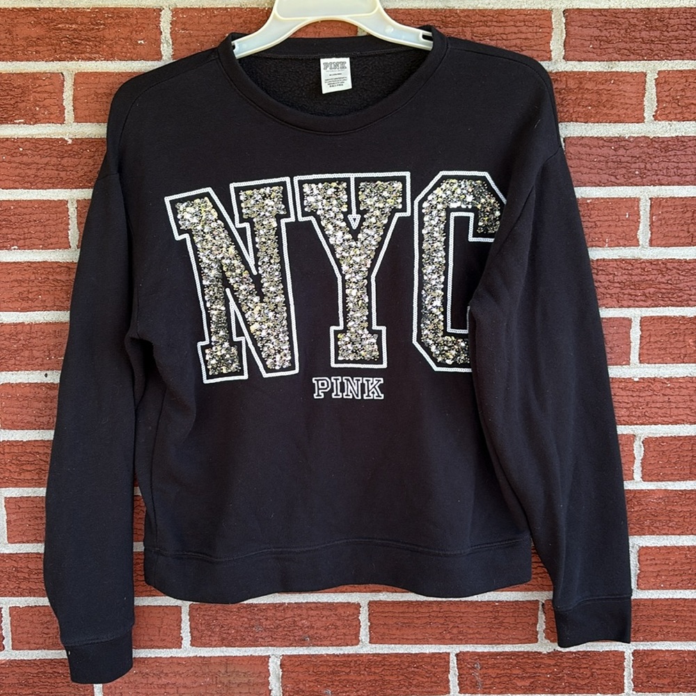Victorias Secret PINK bling NYC sweatshirt